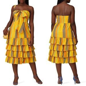 La Maison Talulah Imperial Striped Midi Dress XL